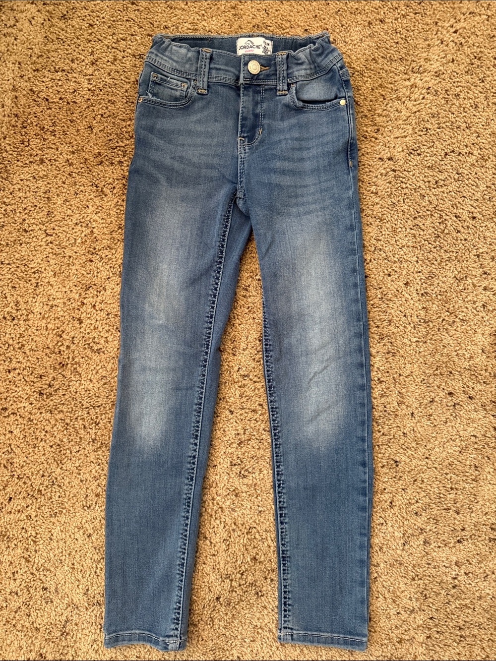 Jordache Girls Skinny Jeans in Medium Blue Wash